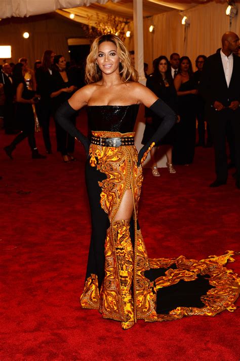 beyonce 2013 met gala dress versace|beyonce in red dress.